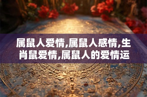 属鼠人爱情,属鼠人感情,生肖鼠爱情,属鼠人的爱情运势