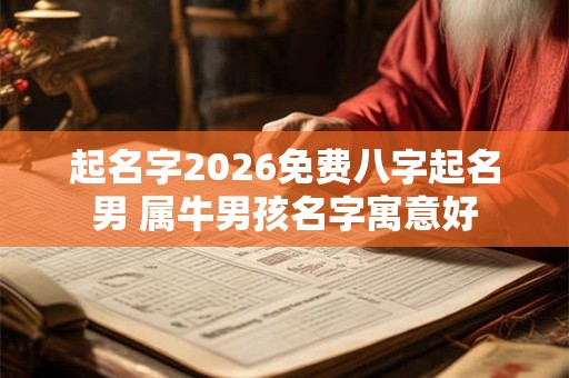 起名字2026免费八字起名男 属牛男孩名字寓意好