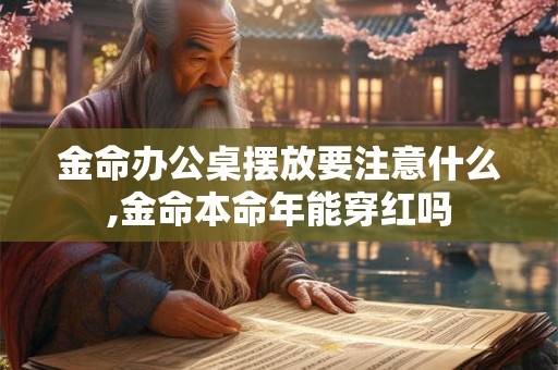 金命办公桌摆放要注意什么,金命本命年能穿红吗