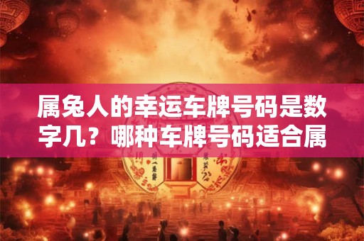 属兔人的幸运车牌号码是数字几？哪种车牌号码适合属兔人
