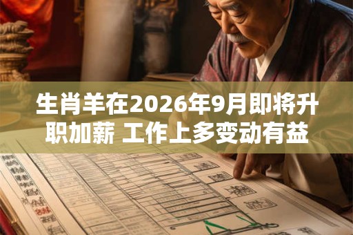 生肖羊在2026年9月即将升职加薪 工作上多变动有益