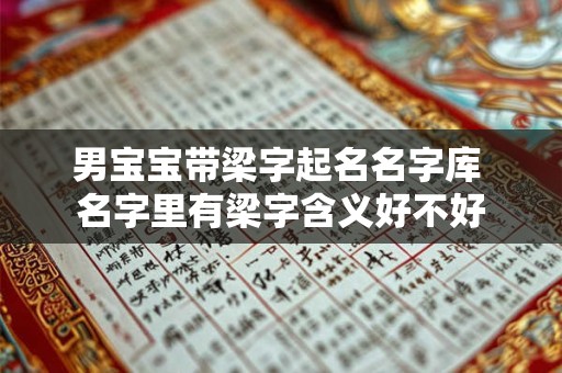 男宝宝带梁字起名名字库 名字里有梁字含义好不好