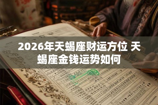 2026年天蝎座财运方位 天蝎座金钱运势如何 2026年天蝎座财运方位 天蝎座金钱运势如何
