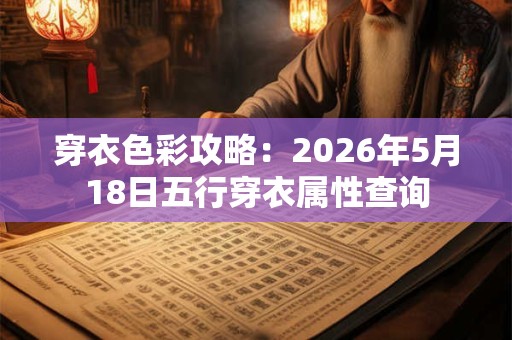 穿衣色彩攻略：2026年5月18日五行穿衣属性查询