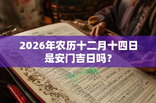 2026年农历十二月十四日是安门吉日吗？