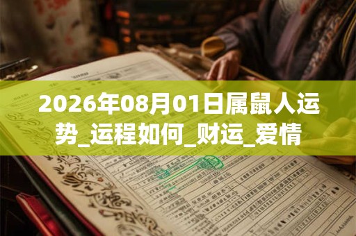 2026年08月01日属鼠人运势_运程如何_财运_爱情 2026年08月01日属鼠人运势_运程如何_财运_爱情