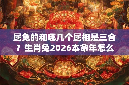 属兔的和哪几个属相是三合？生肖兔2026本命年怎么样？