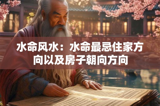 水命风水：水命最忌住家方向以及房子朝向方向