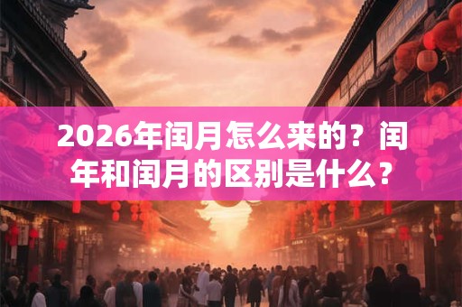 2026年闰月怎么来的？闰年和闰月的区别是什么？