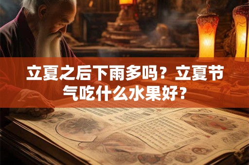 立夏之后下雨多吗？立夏节气吃什么水果好？