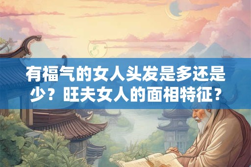 有福气的女人头发是多还是少？旺夫女人的面相特征？