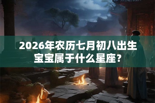 2026年农历七月初八出生宝宝属于什么星座？