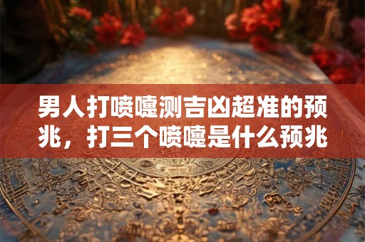 男人打喷嚏测吉凶超准的预兆，打三个喷嚏是什么预兆？