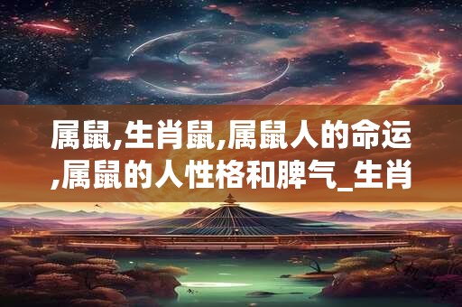 属鼠,生肖鼠,属鼠人的命运,属鼠的人性格和脾气_生肖    属鼠