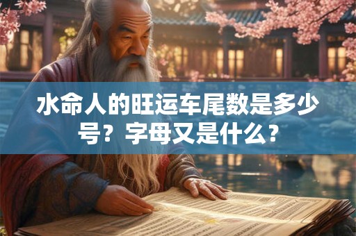 水命人的旺运车尾数是多少号？字母又是什么？