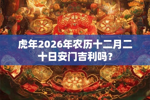 虎年2026年农历十二月二十日安门吉利吗？