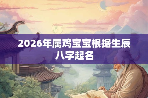 2026年属鸡宝宝根据生辰八字起名 2026年属鸡宝宝根据生辰八字起名