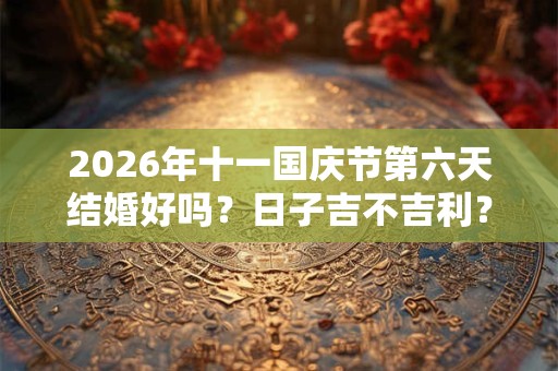 2026年十一国庆节第六天结婚好吗？日子吉不吉利？