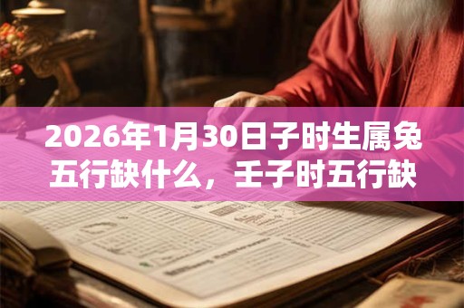 2026年1月30日子时生属兔五行缺什么,壬子时五行缺什么 2026年1月30日子时生属兔五行缺什么,壬子时五行缺什么