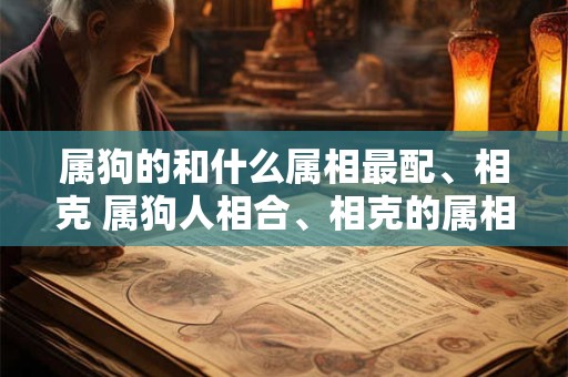 属狗的和什么属相最配、相克 属狗人相合、相克的属相有哪些