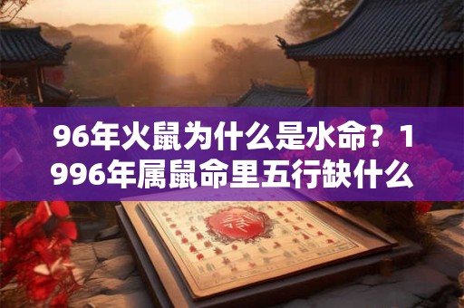 96年火鼠为什么是水命?1996年属鼠命里五行缺什么? 96年火鼠为什么是水命?1996年属鼠命里五行缺什么?