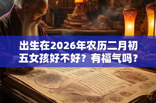 出生在2026年农历二月初五女孩好不好？有福气吗？