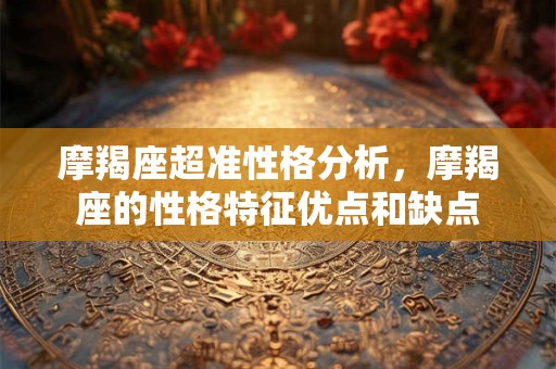 摩羯座超准性格分析，摩羯座的性格特征优点和缺点