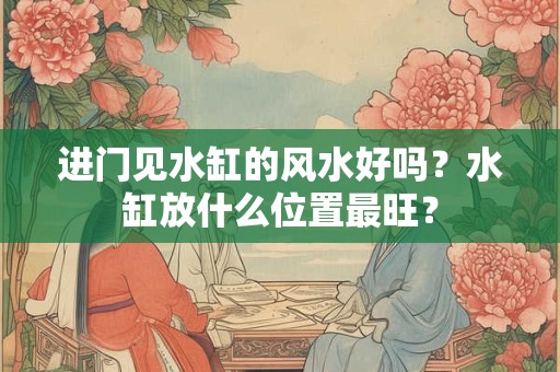 进门见水缸的风水好吗？水缸放什么位置最旺？