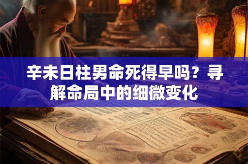 辛未日柱男命死得早吗？寻解命局中的细微变化