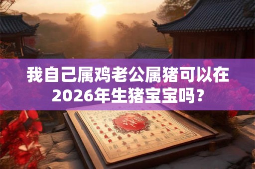 我自己属鸡老公属猪可以在2026年生猪宝宝吗？