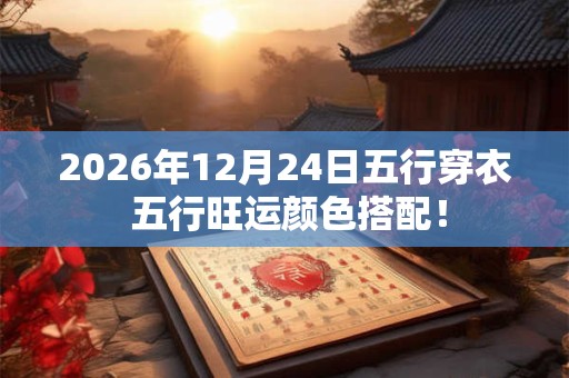2026年12月24日五行穿衣 五行旺运颜色搭配! 2026年12月24日五行穿衣 五行旺运颜色搭配!