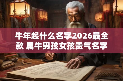 牛年起什么名字2026最全款 属牛男孩女孩贵气名字赏析 牛年起什么名字2026最全款 属牛男孩女孩贵气名字赏析