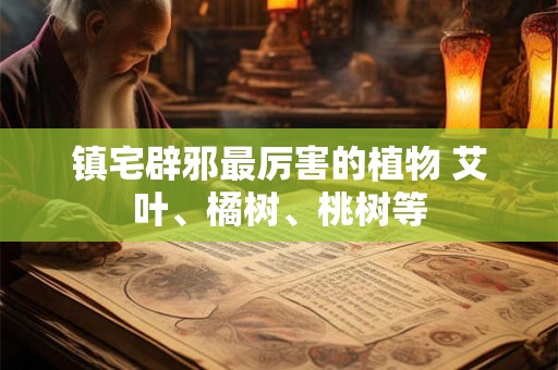 镇宅辟邪最厉害的植物 艾叶、橘树、桃树等