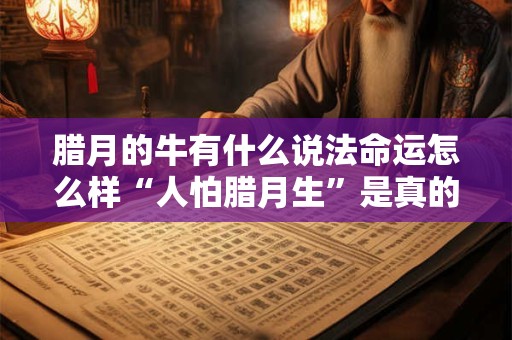 腊月的牛有什么说法命运怎么样“人怕腊月生”是真的吗？