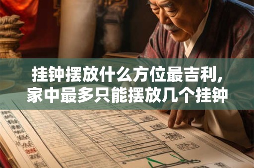 挂钟摆放什么方位最吉利,家中最多只能摆放几个挂钟？