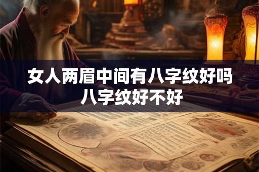 女人两眉中间有八字纹好吗 八字纹好不好