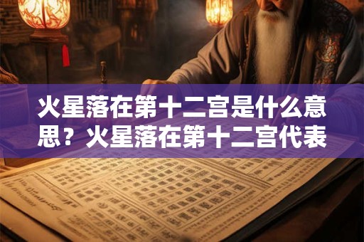 火星落在第十二宫是什么意思？火星落在第十二宫代表什么？