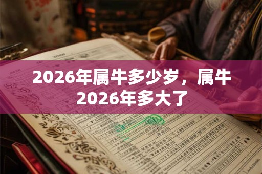 2026年属牛多少岁，属牛2026年多大了