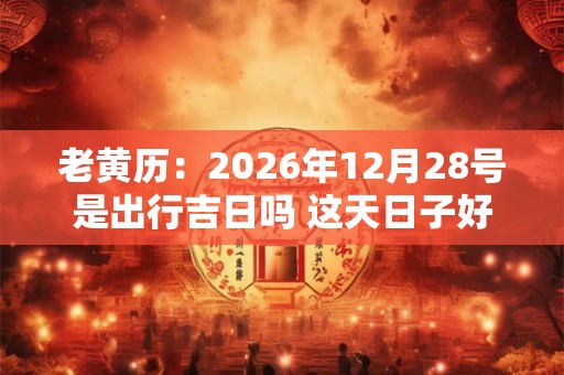 老黄历：2026年12月28号是出行吉日吗 这天日子好吗