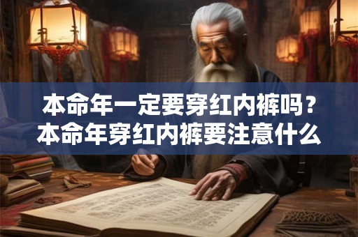 本命年一定要穿红内裤吗？本命年穿红内裤要注意什么？