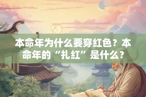 本命年为什么要穿红色？本命年的“扎红”是什么？