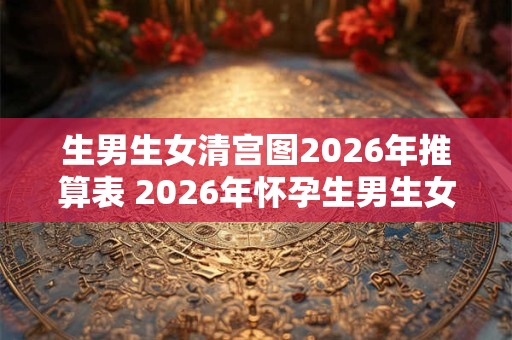 生男生女清宫图2026年推算表 2026年怀孕生男生女表