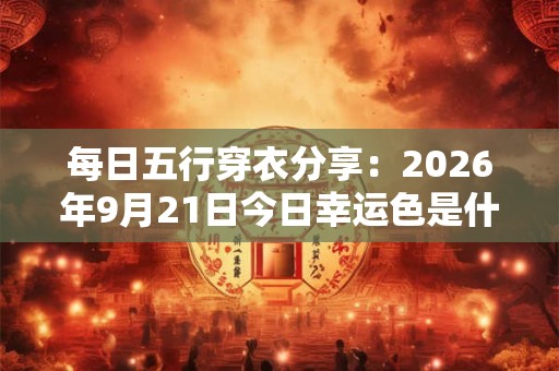 每日五行穿衣分享：2026年9月21日今日幸运色是什么