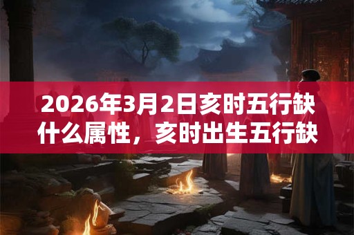 2026年3月2日亥时五行缺什么属性，亥时出生五行缺什么