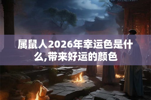 属鼠人2026年幸运色是什么,带来好运的颜色 属鼠人2026年幸运色是什么,带来好运的颜色