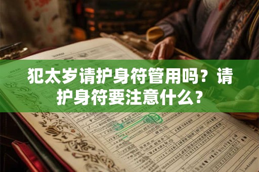 犯太岁请护身符管用吗？请护身符要注意什么？