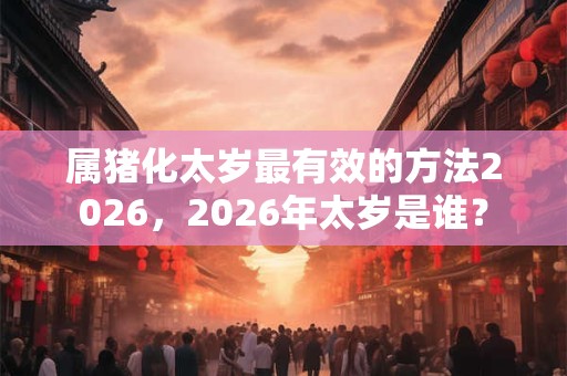 属猪化太岁最有效的方法2026，2026年太岁是谁？