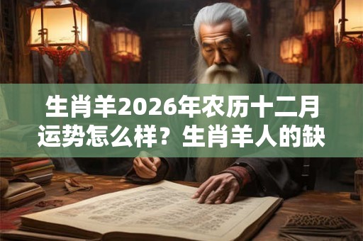 生肖羊2026年农历十二月运势怎么样？生肖羊人的缺点是哪些？