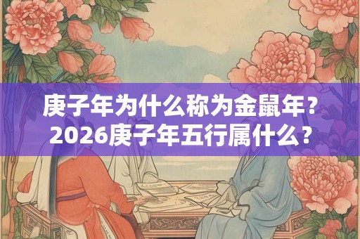 庚子年为什么称为金鼠年？2026庚子年五行属什么？