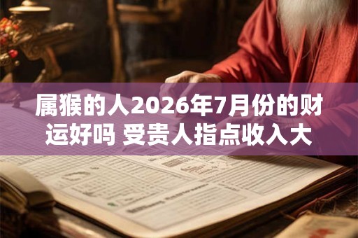 属猴的人2026年7月份的财运好吗 受贵人指点收入大增